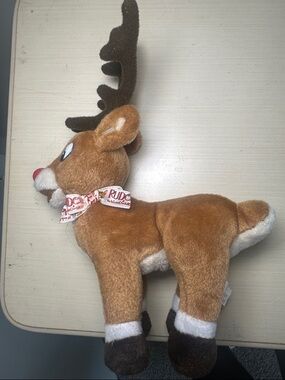 Rudolph 1998 vintage cvs 50th anniversary Brown and White Plush Reindeer Toy
